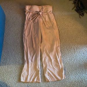 Tan and white girls slacks